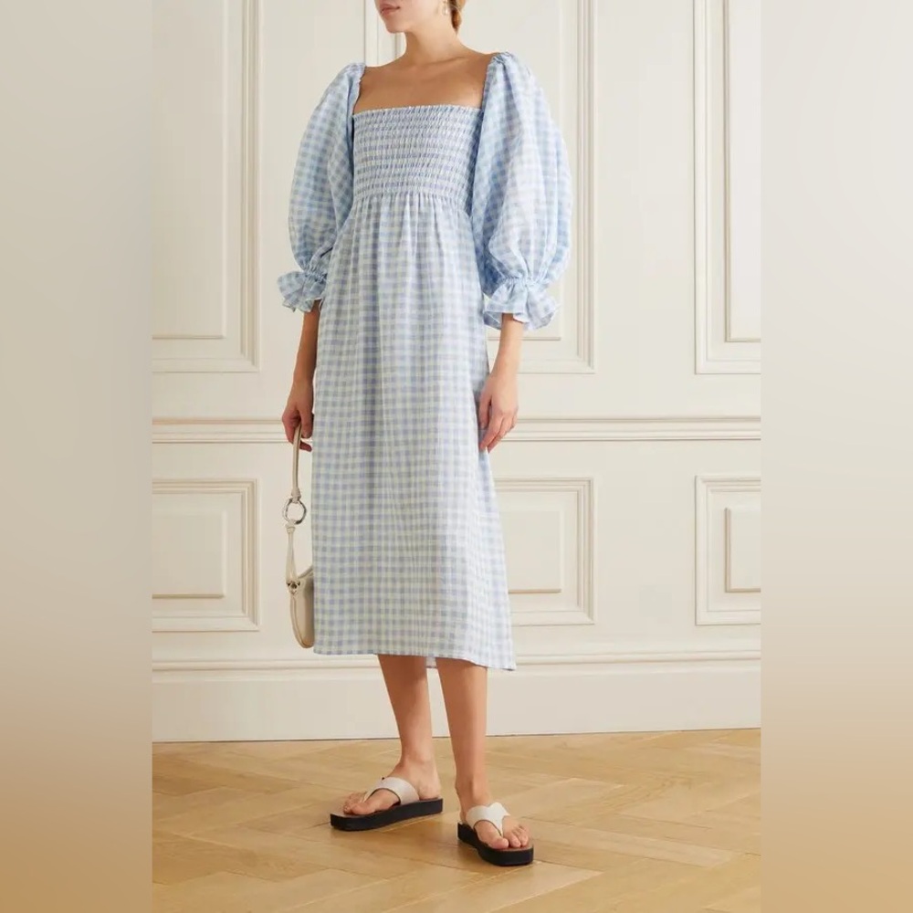 Sleeper Blue Gingham Atlanta Dress